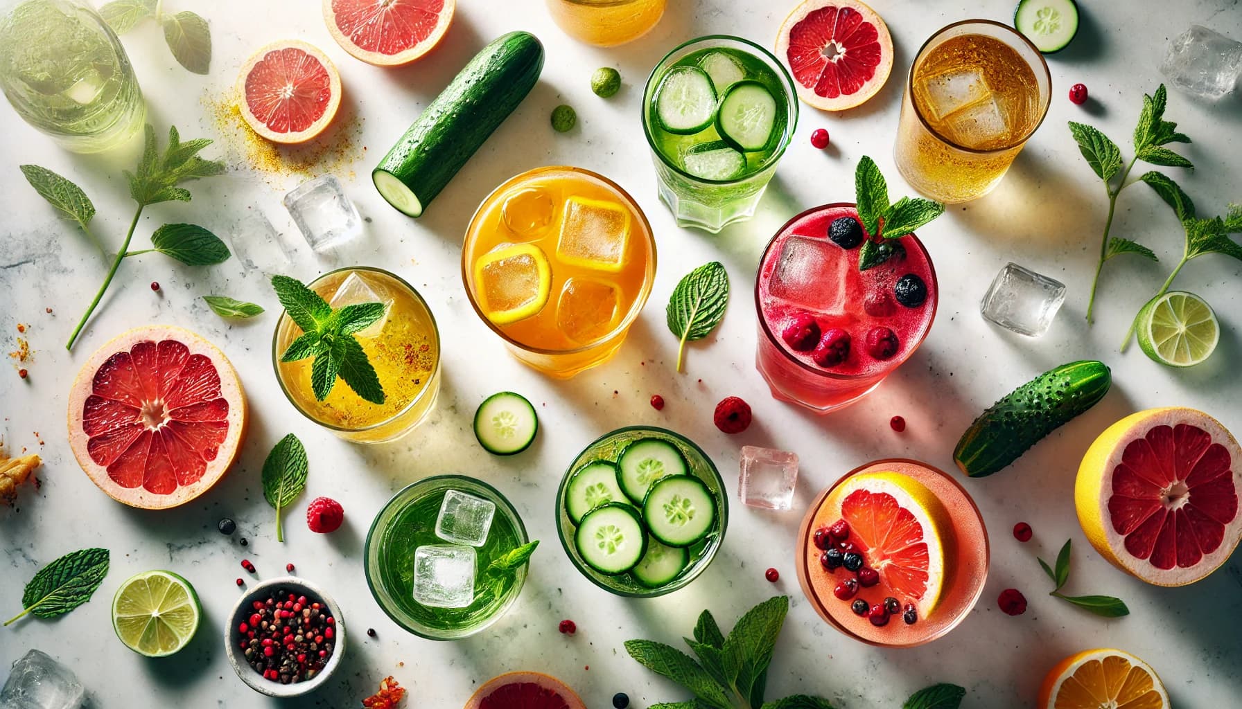 10 Dietitian-Approved Healthy Mocktail Recipes (Low-Sugar & Delicious) - beautifully crafted non-alcoholic cocktail with fresh ingredients